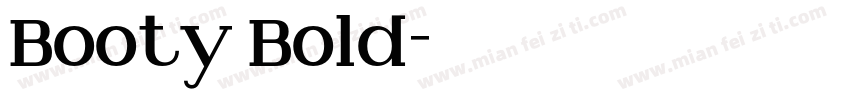 Booty Bold字体转换